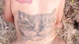 Big-chested Ladyboy Outdoor Backshots