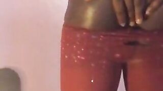 Black Femme Crossdresser in Undies