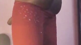 Black Femme Crossdresser in Undies