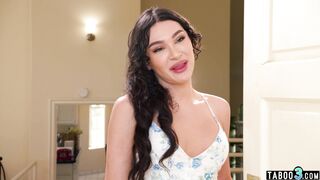 Latina tranny Andylynn Payne consoling herself on the neigbors big dick