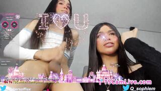 Sexy Latina Shemales Teasing with Blowjob Live Part 3
