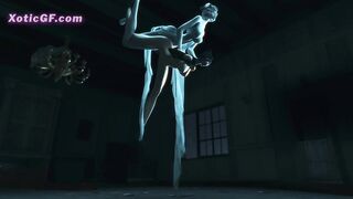 The Mysterious Silver Ladyboy of the Abandoned House (Animation) Exclsuive