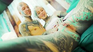 Inked Trans Lady All girl Have fun Muff Munching and Fucktoy
