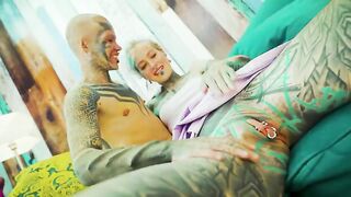 Inked Trans Lady All girl Have fun Muff Munching and Fucktoy