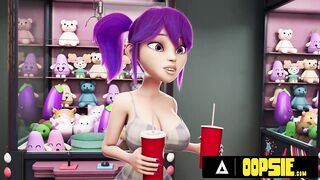 OOPSIE - Trio Hermaphroditism Homies Flog Out Hard-ons For Wild Xxx Threeway In Theater! ANIMATED PORNO!