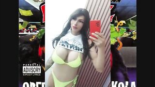 Latin transgirl with good-sized orbs