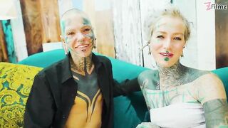 Inked Girl/girl Fucktoy Have fun Finger-tickling and Vagina Gobbling