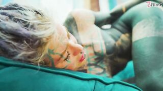 Inked Girl/girl Fucktoy Have fun Finger-tickling and Vagina Gobbling