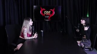 The lewdness in Miyuki Mika and Yumi Trap's conversation with Baby Fire on Porno Cast Brazil - Part trio (Witness on: Sheer/Crimson)