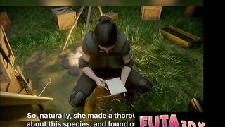 FUTA3DX - Huge-titted COUGAR Soldier Found & Porked By Hermaphroditism Elves at Campground