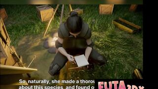 FUTA3DX - Big-boobed COUGAR Soldier Found & Penetrated By Hermaphroditism Elves at Campground
