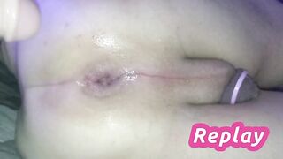 Spreading myself for my fattest fuck stick and fattest cum-shot