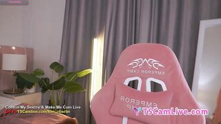 Stunning Tattooed TS Babe Teases her Pecker Part 8