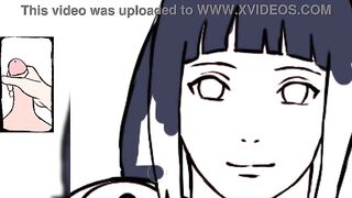 Adult Hinata lounging bare with ginormous globes and thick dinky (Adult Parody of Naruto) Hermaphroditism Drawing Process ten Min Edging Contest