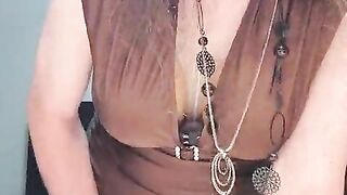 Buxom Sissy Spunking 2