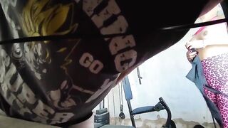 penetrating the bodacious dark haired Indian chick at the gym
