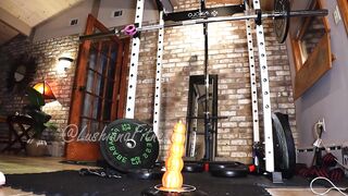 Muscle Stunner Lushiana Assfucking W/ample Jizz flow