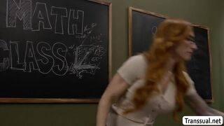 2 ultra-kinky transgirl college girl pounds red-haired educator