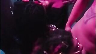 free-for-all pv Amateur - three Chicks providing oral jobs in a pub douche in trio Men