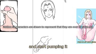Tsunade Hermaphroditism Taunting Pecker and Culo Close Up - Ensue My Jerk Off Instructions and Jizz Rigid in Exactly ten Mins