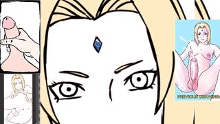 Tsunade Hermaphroditism Taunting Pecker and Culo Close Up - Ensue My Jerk Off Instructions and Jizz Rigid in Exactly ten Mins
