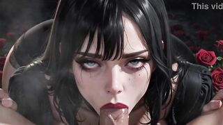 Cool and molten emo teenage gets deliciously boned by her homie's hefty spunk-pump - AI-generated content