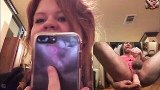 sissy cum slut getting fully exposed on webcam