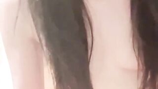 Beautiful Asian Shemale Teasing & Masturbating in Chair