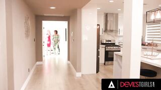 DEMONS TGIRLS - Bored Wifey Adira Allure Suggests Trans 3 way With Lola Morena For Spouse