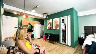 2 breezies enjoy dangerous fuckfest and take turns throating my manhood sans my wifey eyeing anything... (TOTAL VID ON CRIMSON)