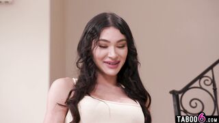 Trans teen stepdaughter Andylynn Payne seduces her stepdad