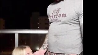 Balcony Plow For This Light-haired Lean Femboy