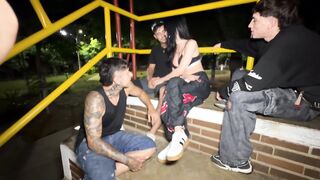 Sizzling Transsexual Gets A trio On 1