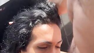 Bare Fuck-fest On The Roof Transsexual NF