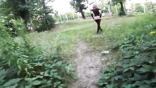SISSY CD SHAG GF IN THE BUSHES / DISPLAYING PUBLIC EXHIBITIONIST AMATUER