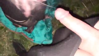SISSY CD SHAG GF IN THE BUSHES / DISPLAYING PUBLIC EXHIBITIONIST AMATUER