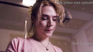 Femboy Stands Over The Mechanic And Offers Himself As Paycheck