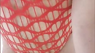 Franciscomorenovip - heating up and teaching my bum beforehand and ruining it with my luxurious crimson heart lingerie