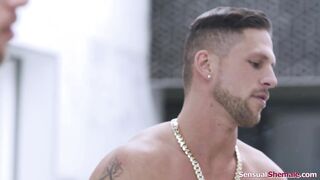 How can I say no when my shemale sisinlaw takes out my cock