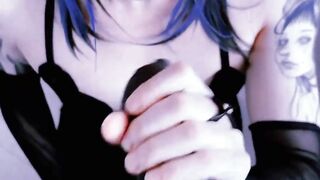 Cute Goth Trans Savors BBC
