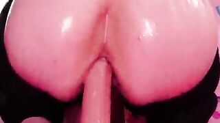 PLUS-SIZE Tgirl Lubricated Up From the rear POINT OF VIEW