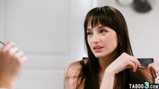 Teen student Lana Smalls wants to feel her tranny tutors Leah Hayes cock