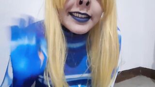 Adorable Trans Samus with SADISM & MASOCHISM Nosehook providing a Grubby Blow-job to BIG BLACK COCK Fuck stick, Deep-throat, Facial cumshot Pound and Tonguing Seed