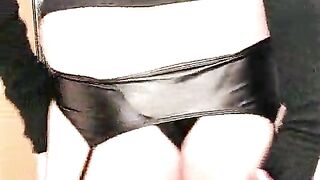 Killer Ladyboy Kandi Kane Spandex and Leather Footwear Unclothe PMV