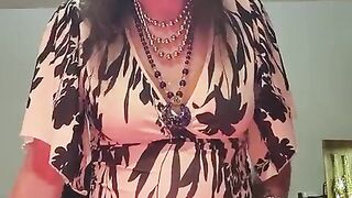 Huge-boobed Sissy Spunking