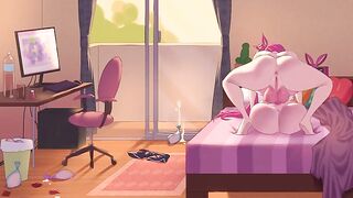 Hermaphroditism female faps all day in her guest room