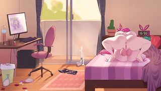 Hermaphroditism female faps all day in her guest room
