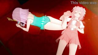 Kazuradrop And Astolfo Anime porn Feetjob Hookup Destiny Grand Order Eating Soles Mmd THREE DIMENSIONAL Clear Blue Clothes