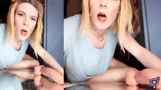Butt sex Breezy Jessica Bloom Rails 11 Inch Qutoys Didlo Nuts Deep - Purity Sissygasm Cumswallow