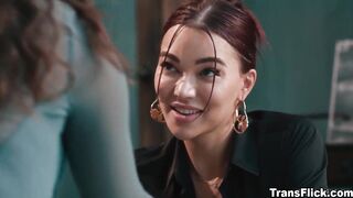 Leana Lovings wants some one on one time with olf mate Emma Rose which them into having one serendipitous tryst they will never leave behind